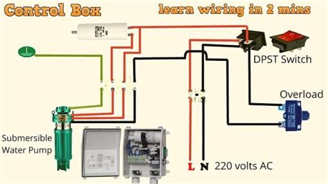 submersible water pump wiring diagram